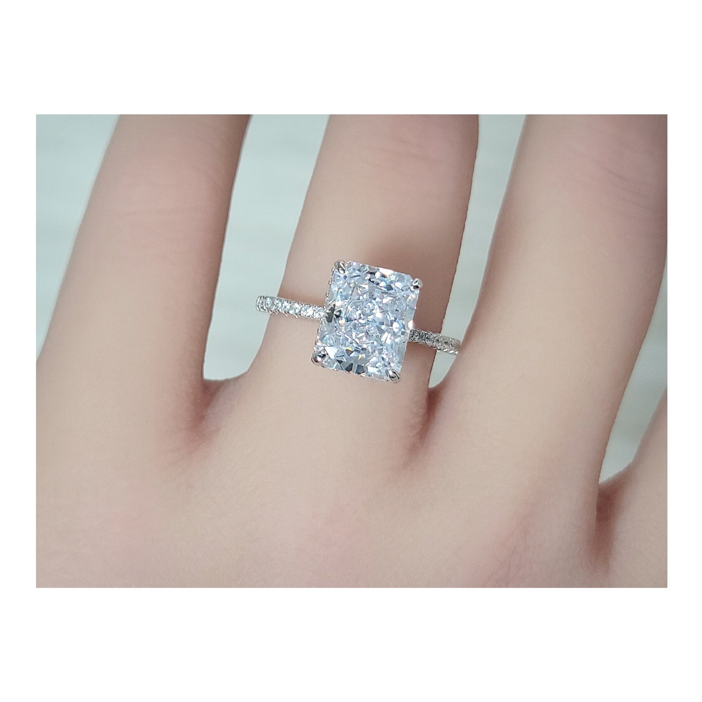 NINA Rectangle Cubic Zirconia Ring