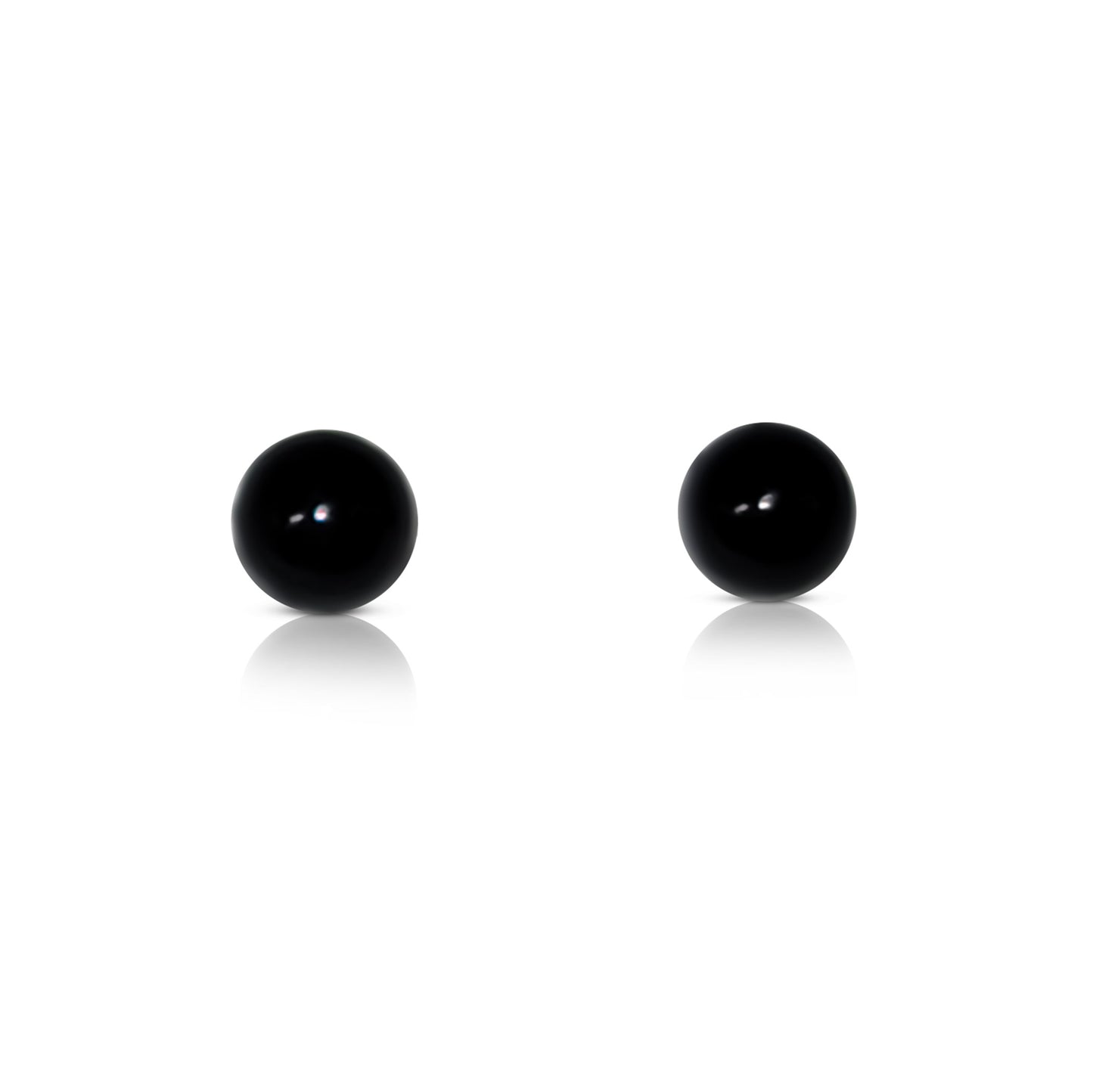 PAULA 6mm Black Onyx Stud Earrings 8