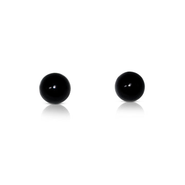 PAULA 6MM Black Onyx Stud Earrings