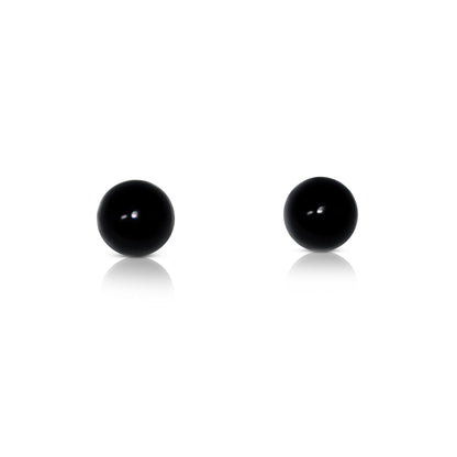 PAULA 6mm Black Onyx Stud Earrings 8