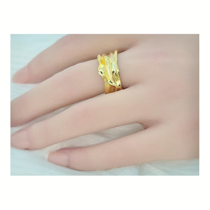 ROSA Adjustable Wide Wrap Band 18K Gold Plated