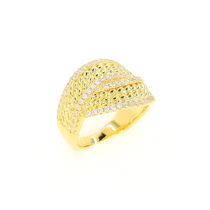 SHARON Multi-Row Band Ring 18K Gold Plated