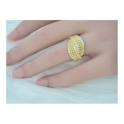 SHARON Multi-Row Band Ring 18K Gold Plated