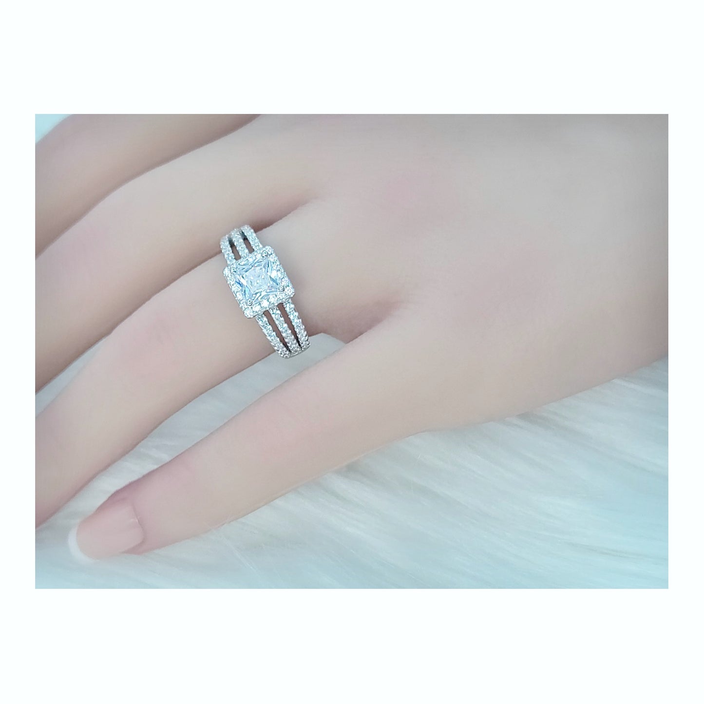 SHILOH Multi-Row Pavé Ring in Sterling Silver