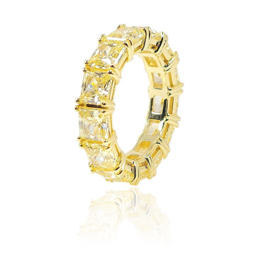 SOFIA CZ Diamond Eternity Tennis Band Ring in 14K GP