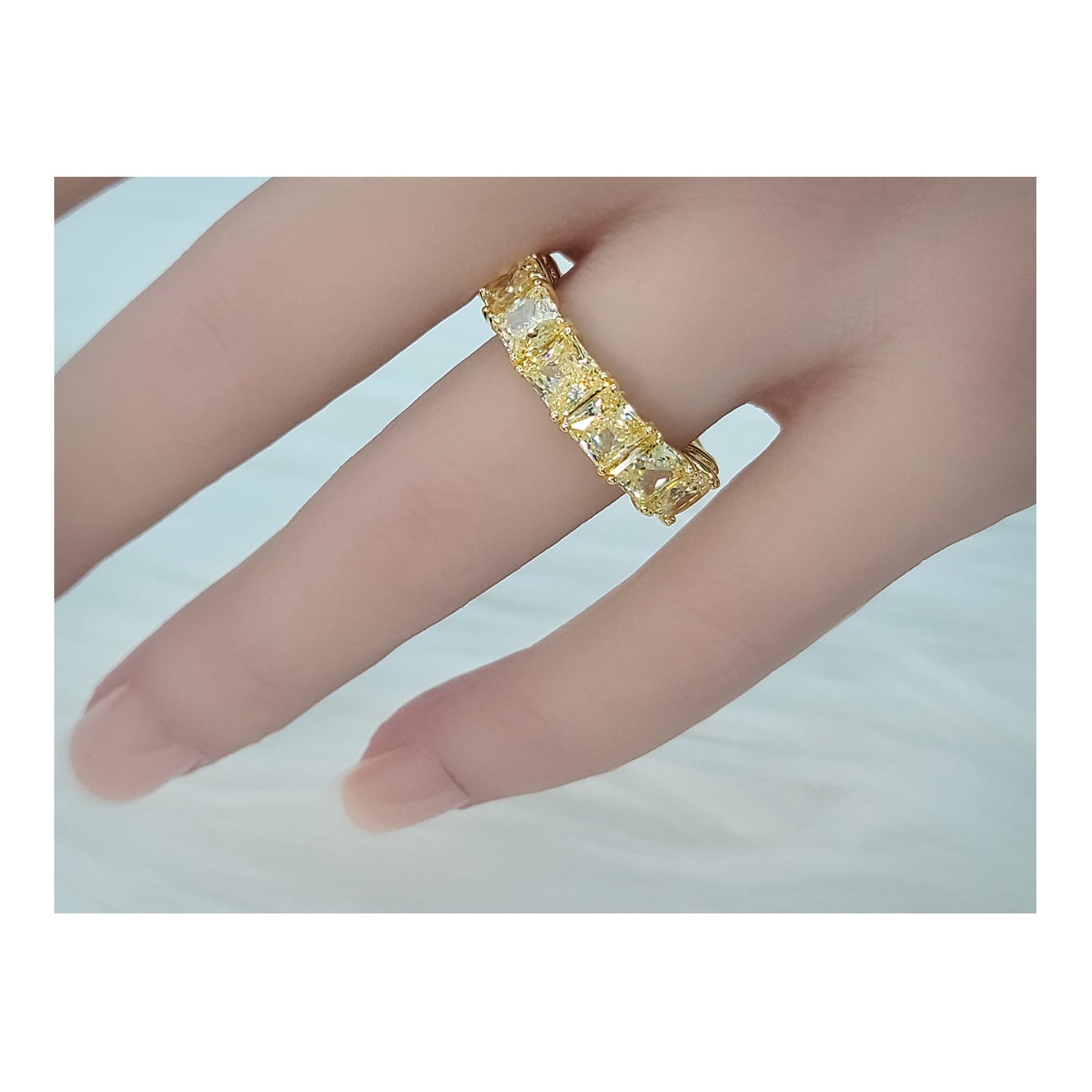 SOFIA Eternity Tennis Band 14K Gold Plated