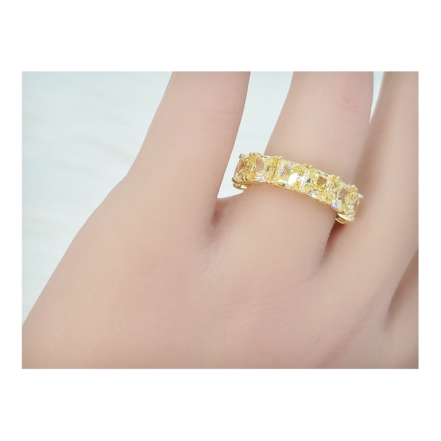 SOFIA Eternity Tennis Band 14K Gold Plated