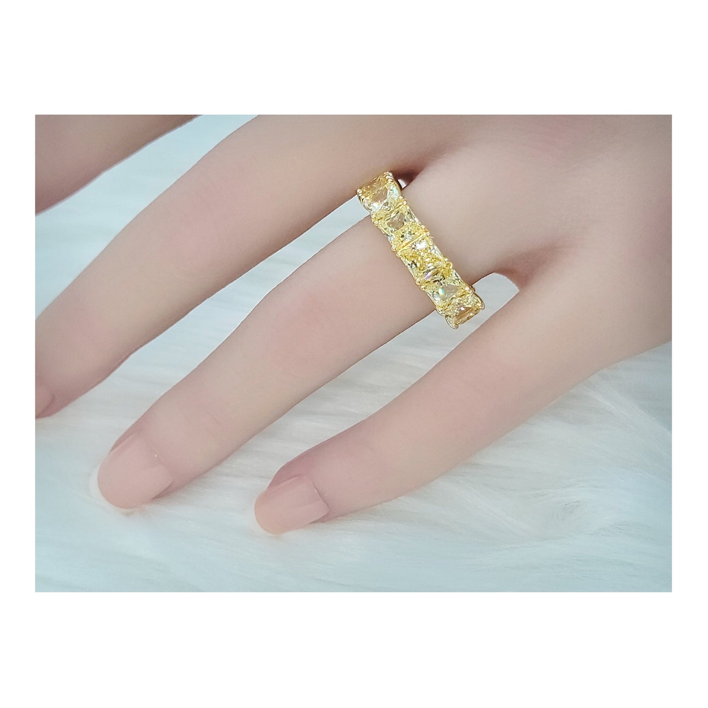SOFIA Eternity Tennis Band 14K Gold Plated