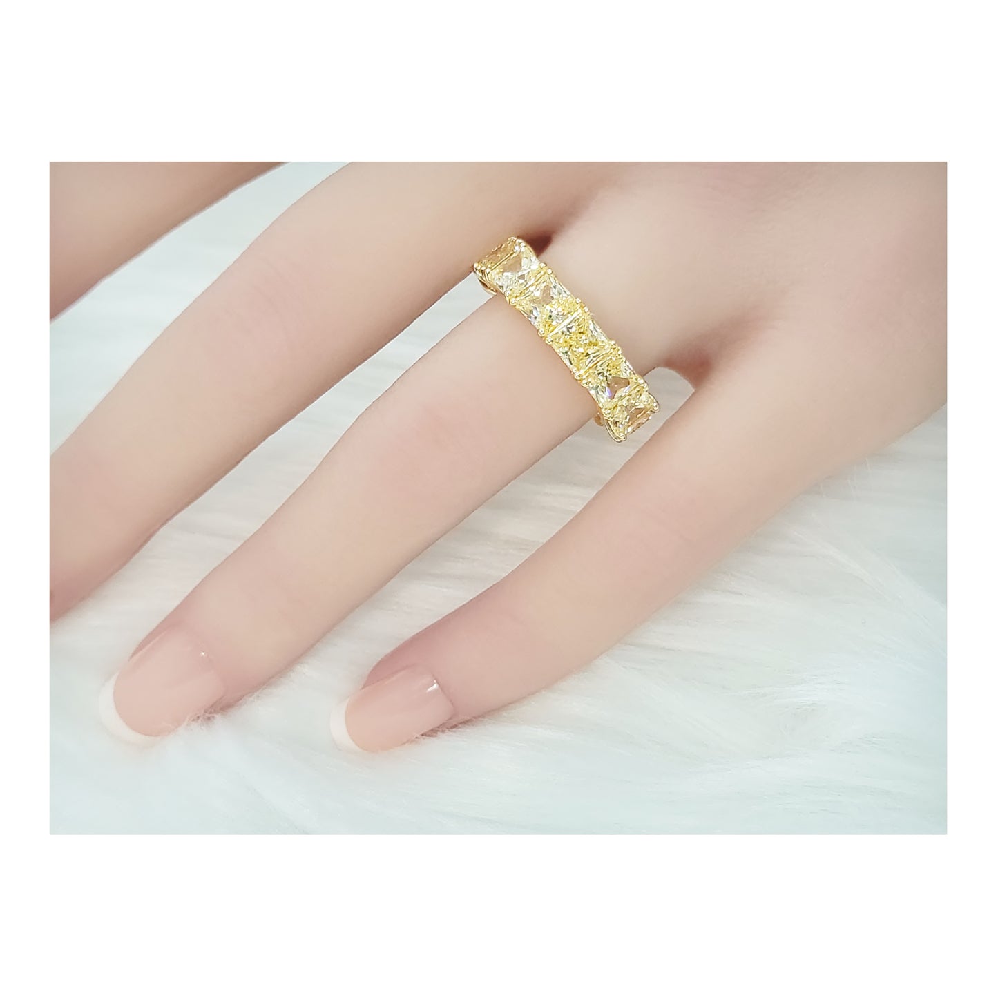 SOFIA Eternity Tennis Band 14K Gold Plated