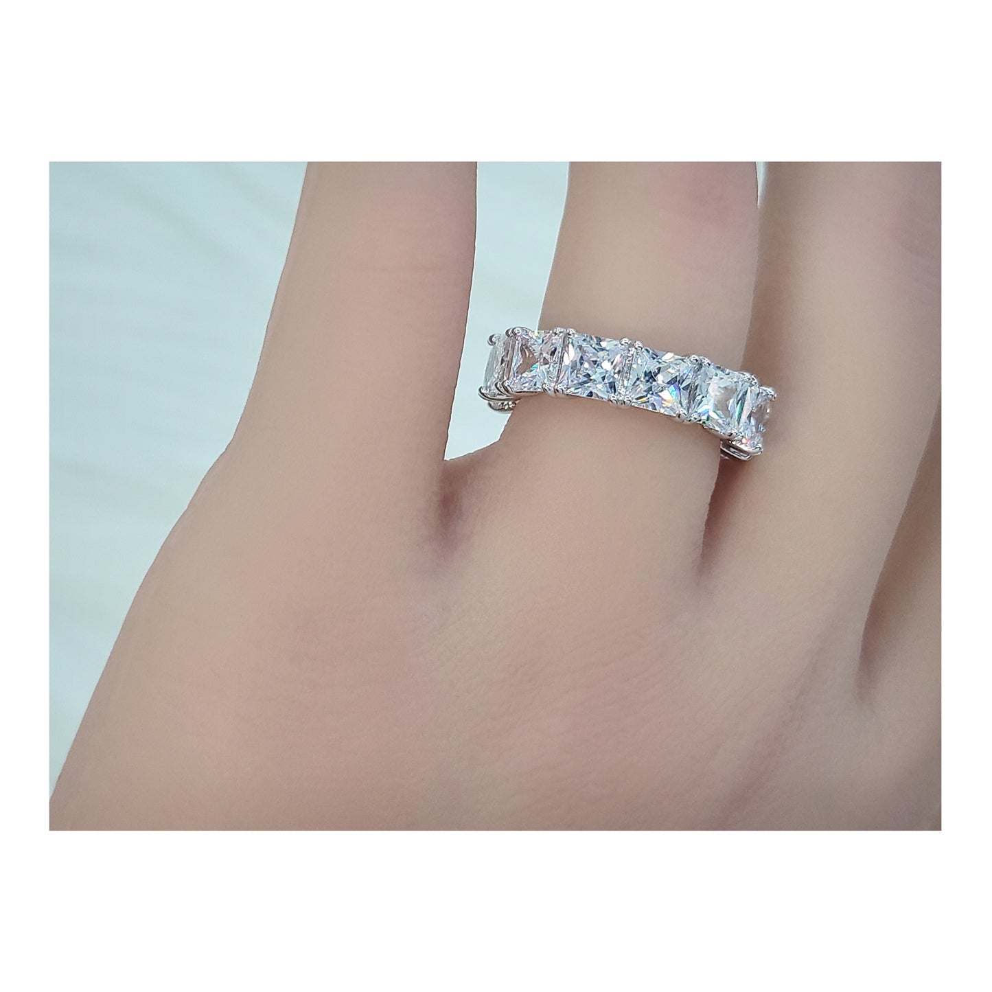 SOFIA Eternity Tennis Band in Sterling Silver