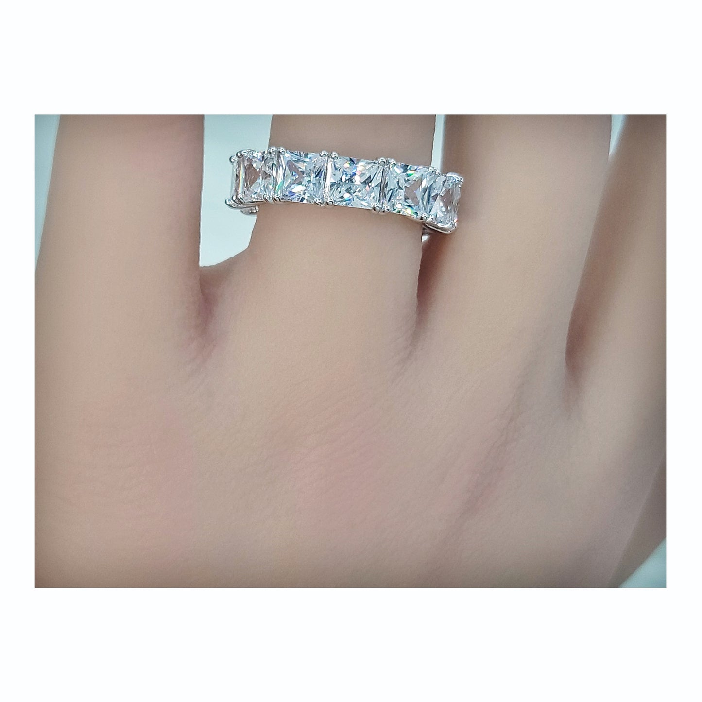 SOFIA Eternity Tennis Band in Sterling Silver