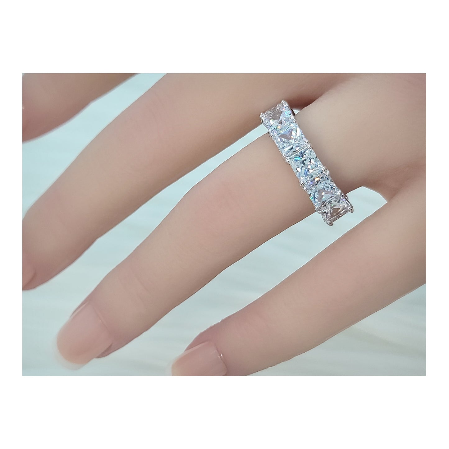 SOFIA Eternity Tennis Band in Sterling Silver