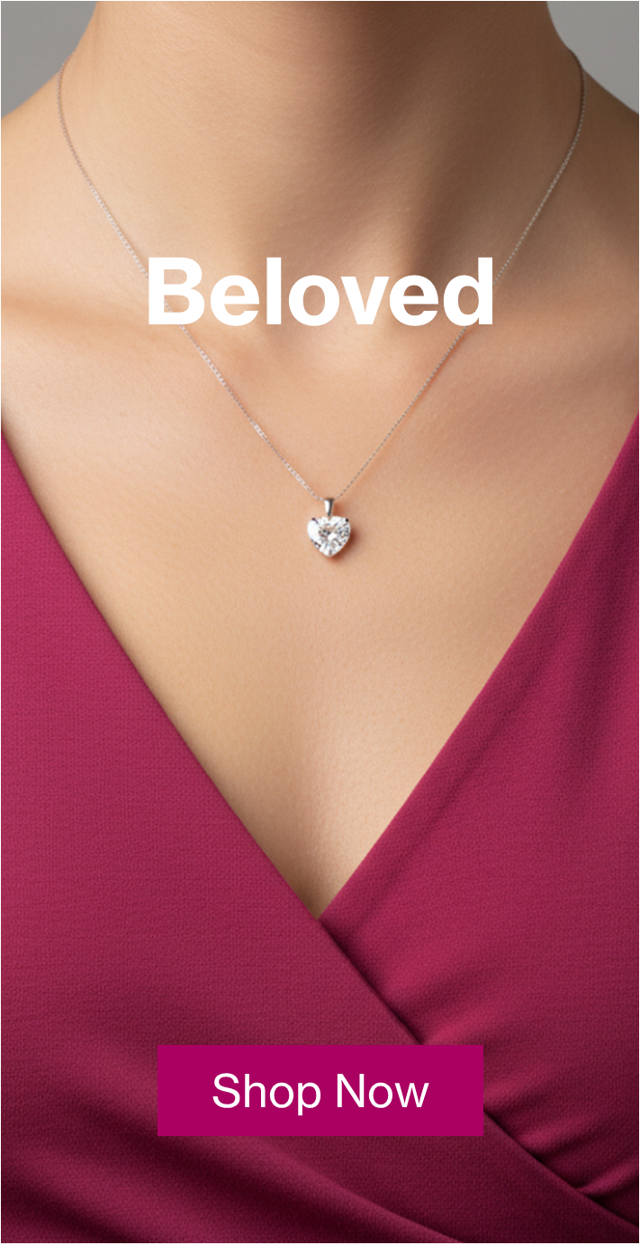 diamond heart pendant